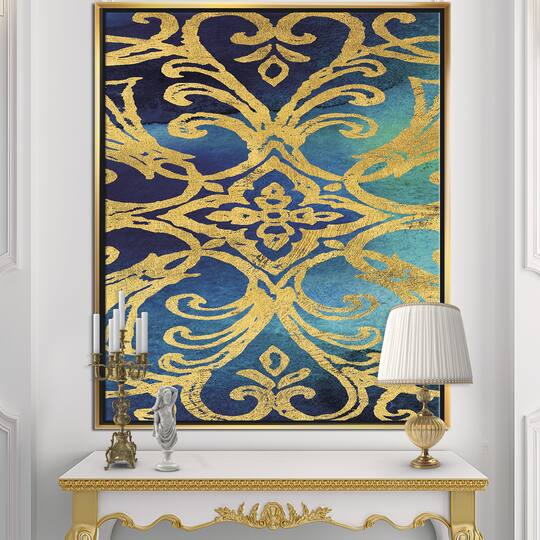 Designart - metallic Glam Indigo Form I